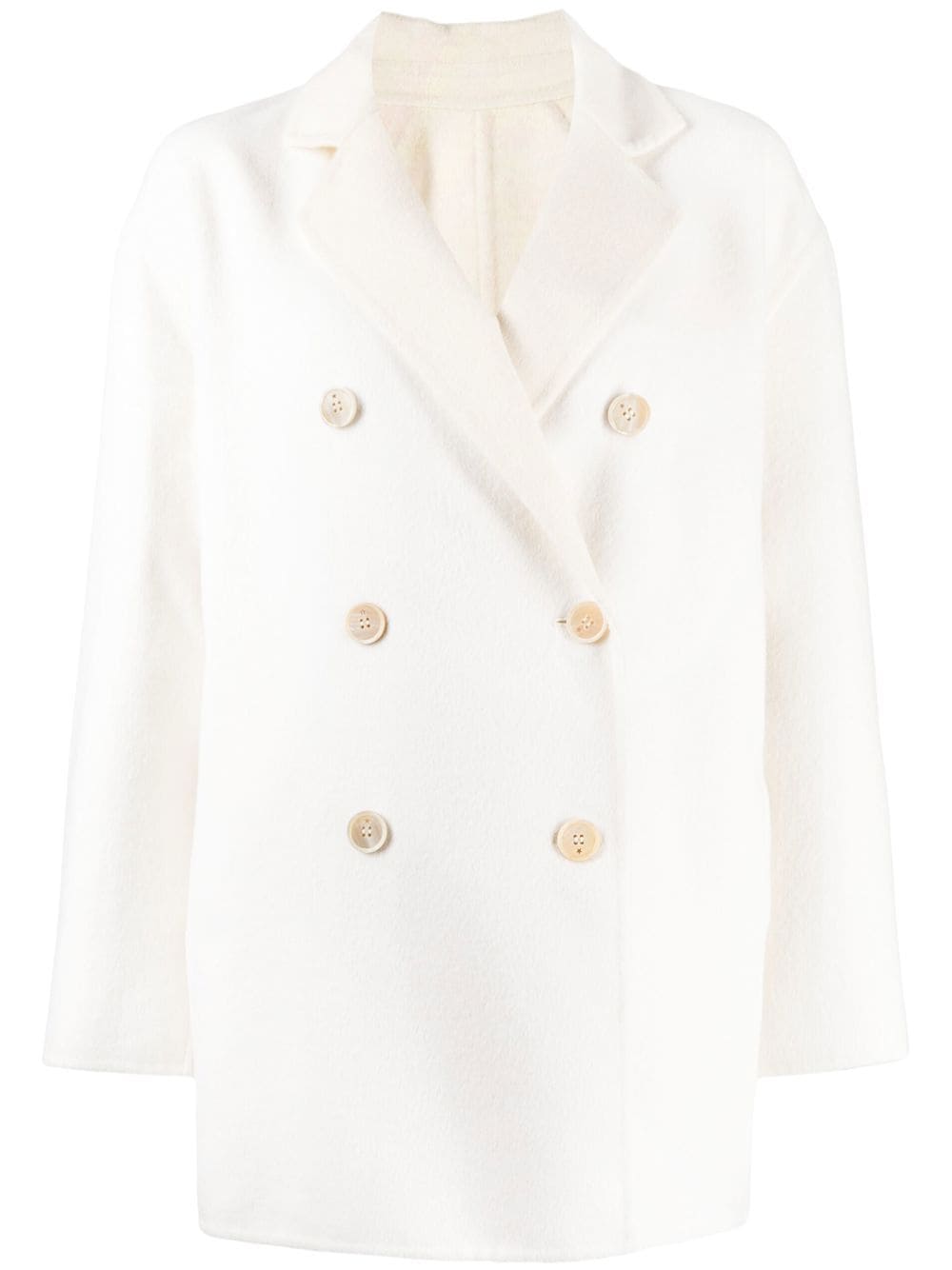 Lorena Antoniazzi double-breasted fastening coat - White von Lorena Antoniazzi