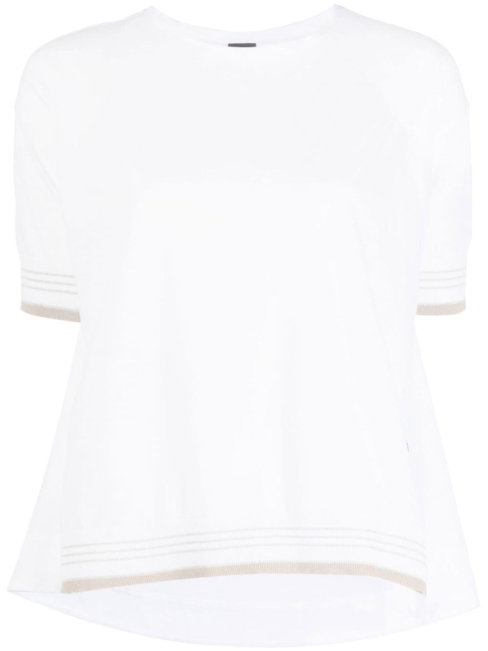 Lorena Antoniazzi glitter detail t-shirt - White von Lorena Antoniazzi