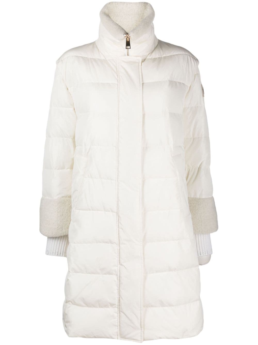 Lorena Antoniazzi high-neck parka coat - White von Lorena Antoniazzi