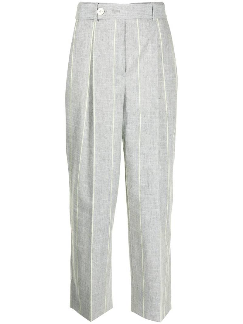 Lorena Antoniazzi high-waisted cropped trousers - Grey von Lorena Antoniazzi