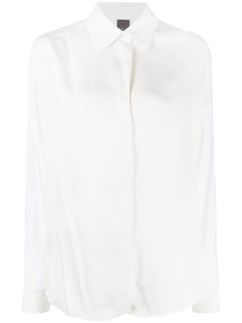 Lorena Antoniazzi layered-sleeve shirt - White von Lorena Antoniazzi