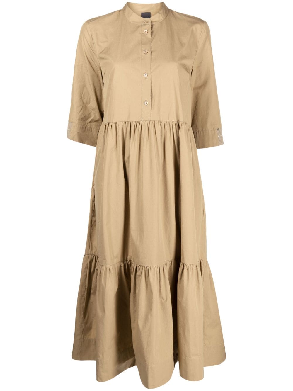 Lorena Antoniazzi midi cotton shirt dress - Brown von Lorena Antoniazzi