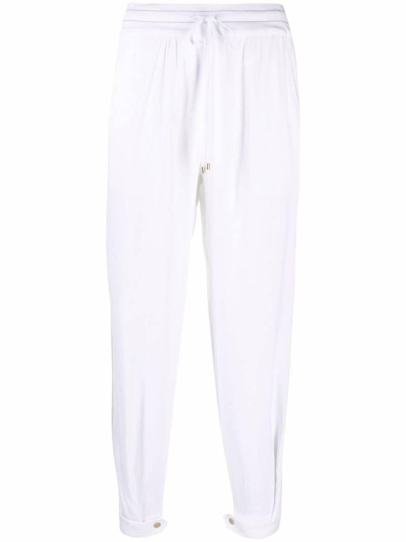 Lorena Antoniazzi side-stripe track pants - White von Lorena Antoniazzi