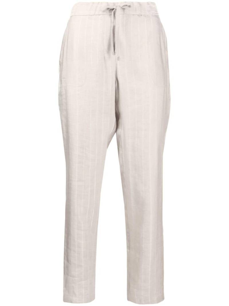 Lorena Antoniazzi striped slim-cut trousers - Neutrals von Lorena Antoniazzi