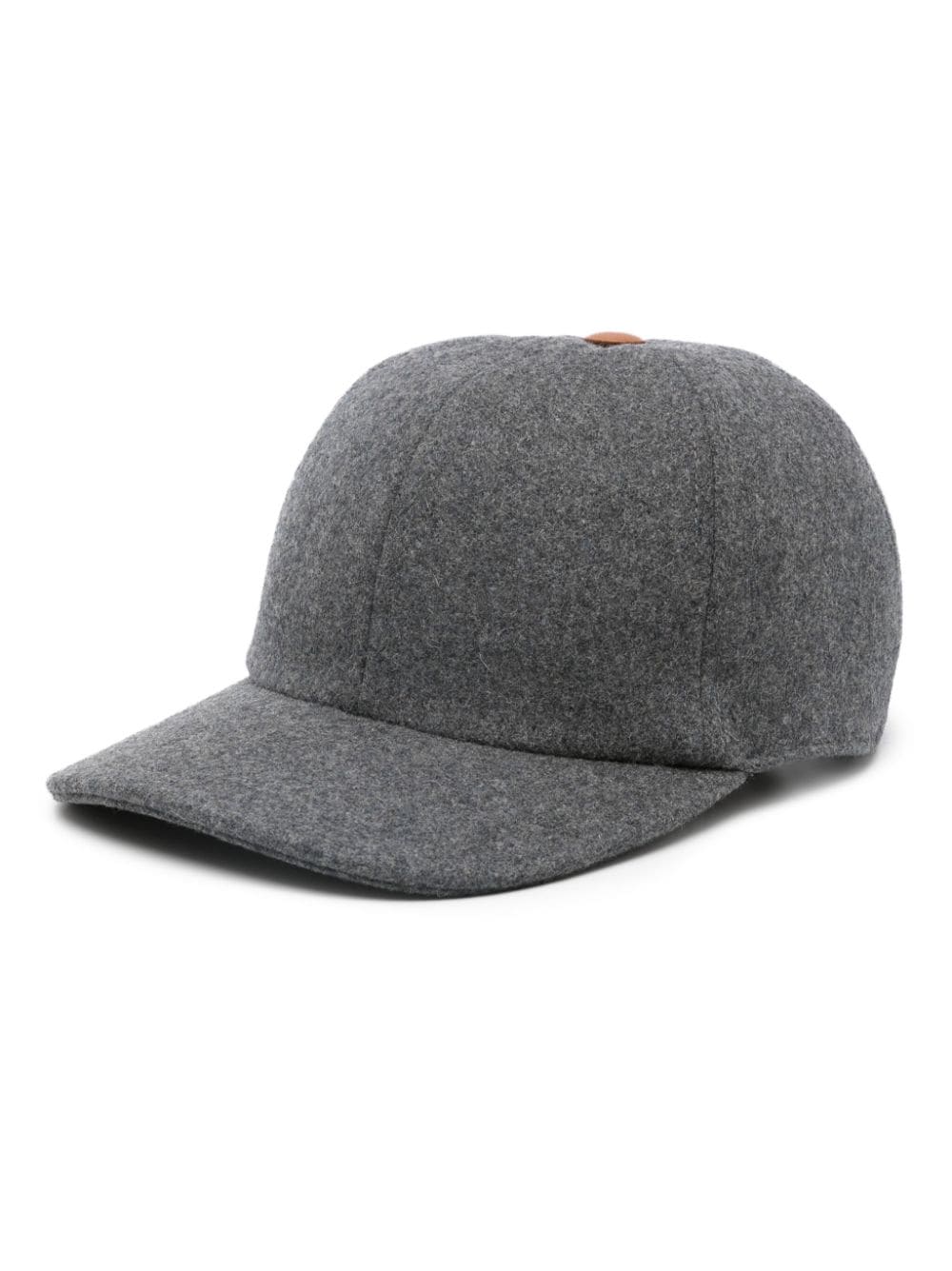 Lorena Antoniazzi virgin wool baseball hat - Grey von Lorena Antoniazzi