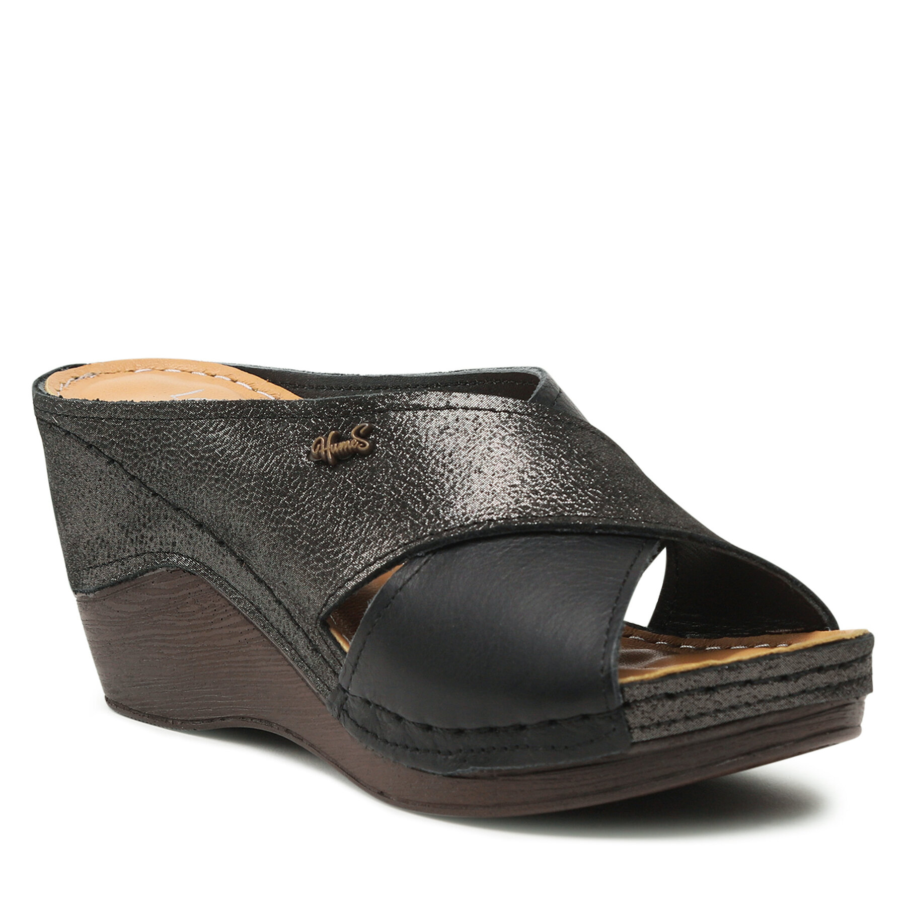 Pantoletten Loretta Vitale 1003 A/Black/Black von Loretta Vitale