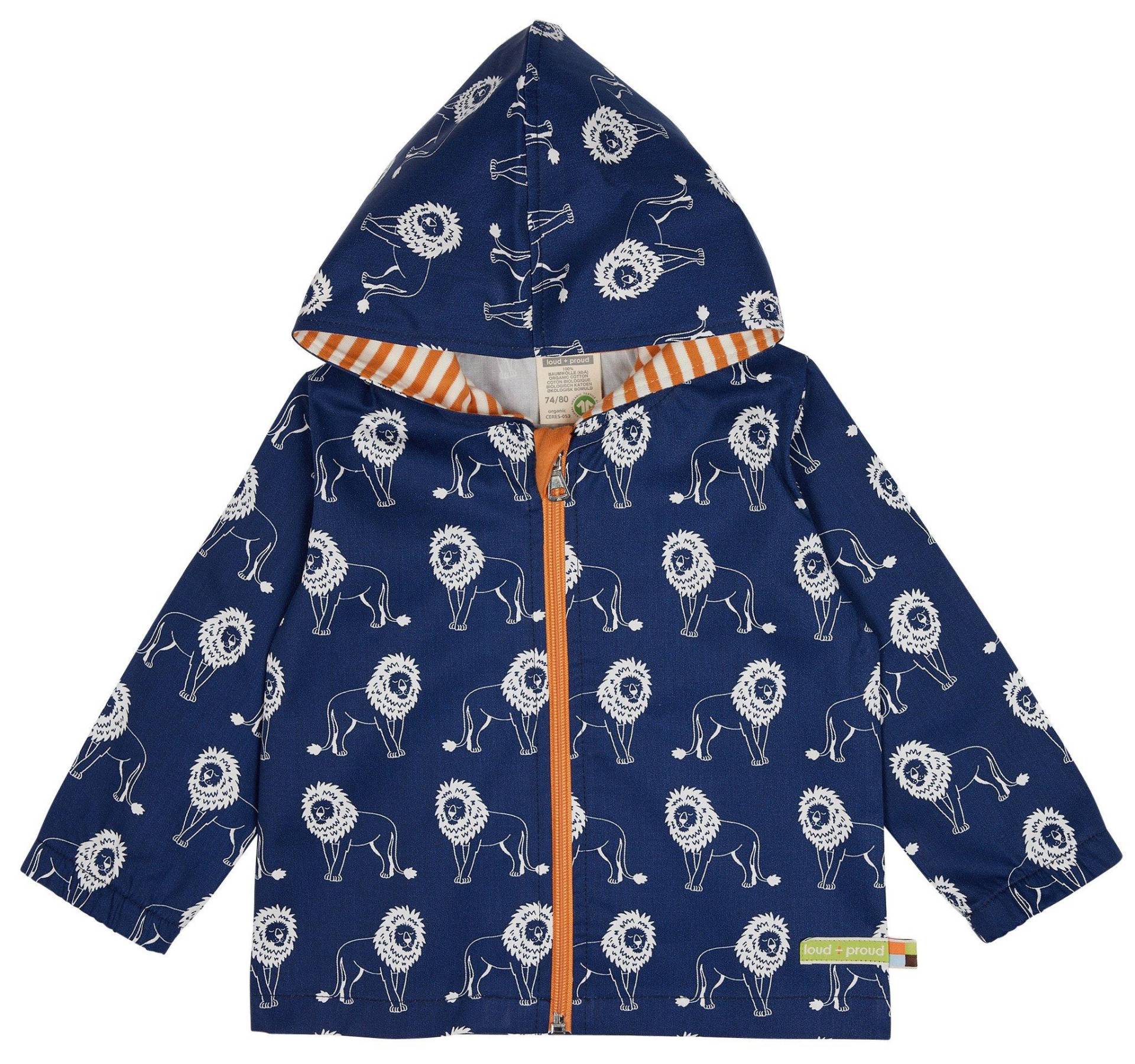 Kinder Outdoorjacke Ultramarin Mädchen Blau 122/128 von Loud and Proud