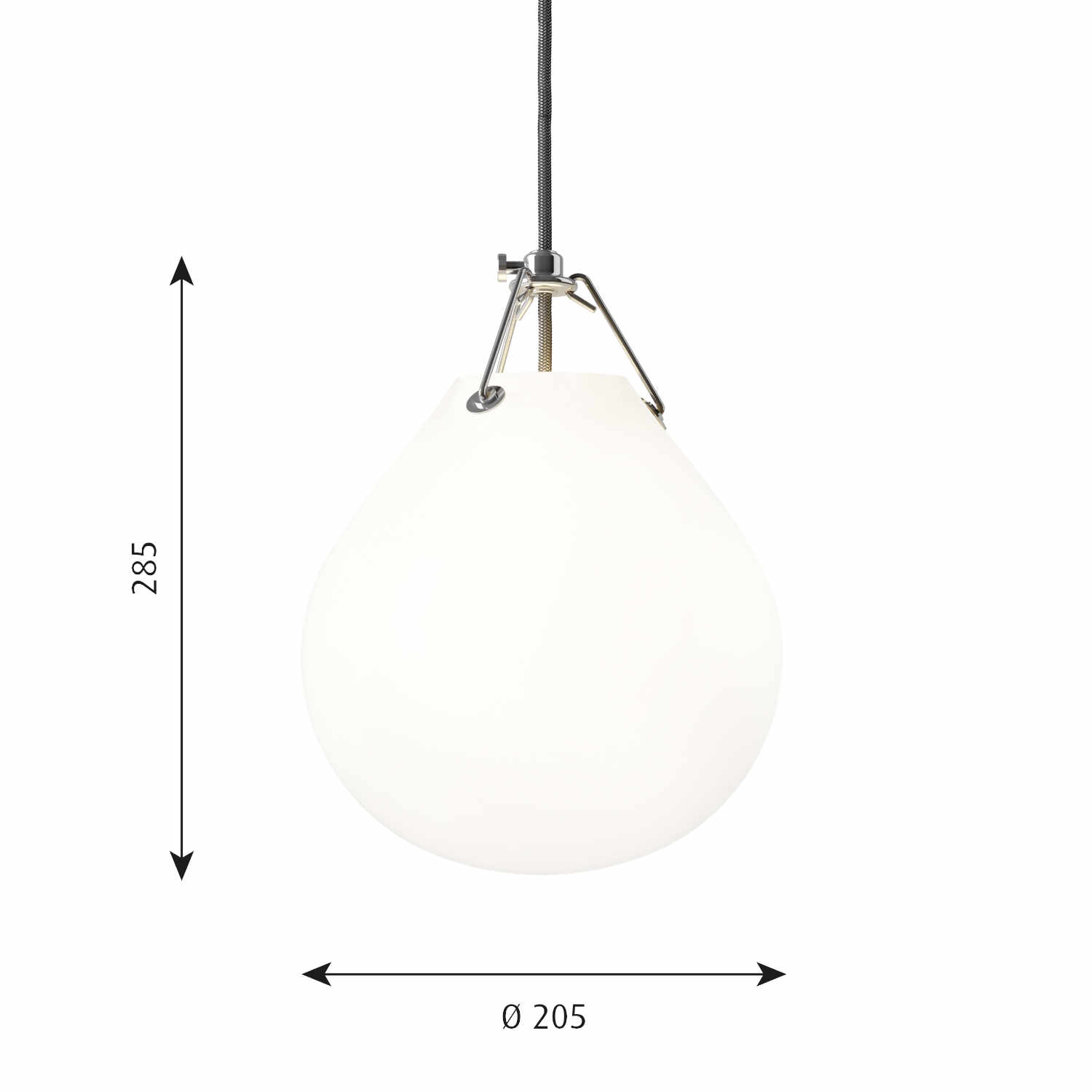 Moser Pendelleuchte, Grösse ø 20,5 cm von Louis Poulsen