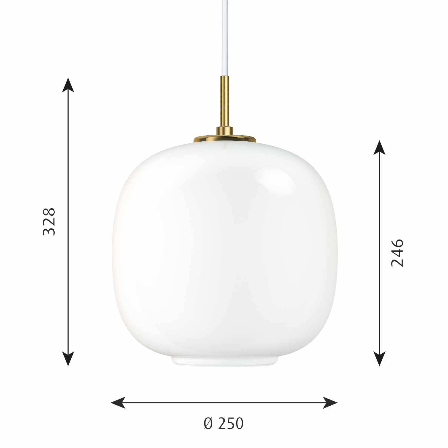VL45 Radiohus Pendelleuchte, Grösse ø 25 cm VL45 Radiohus Pendelleuchte, Grösse ø 25 cm von Louis Poulsen