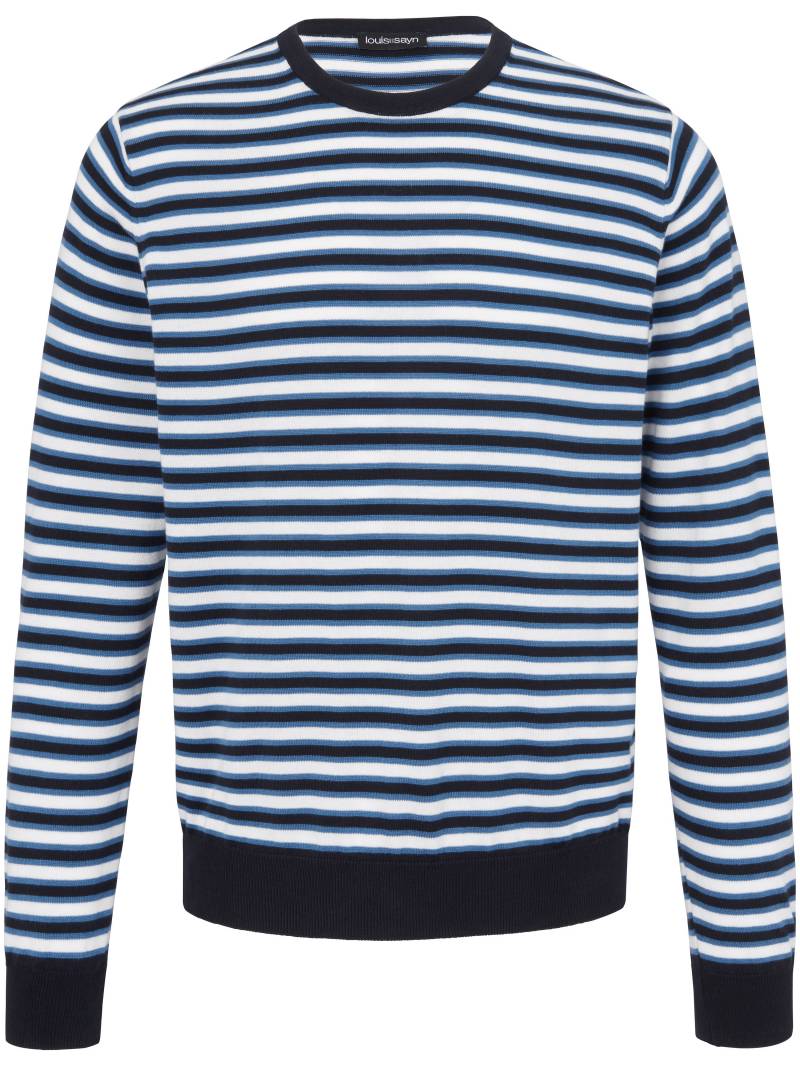 Rundhals-Pullover aus 100% Pima Cotton Louis Sayn blau Größe: 54 von Louis Sayn