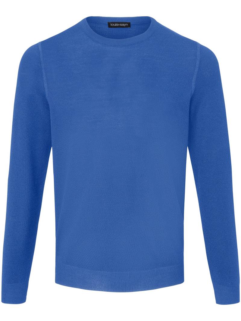 Rundhals-Pullover Louis Sayn blau Größe: 58 von Louis Sayn