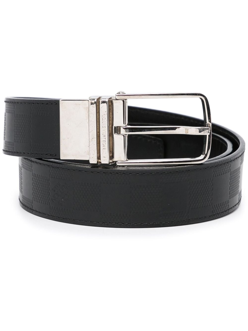 Louis Vuitton Pre-Owned 2000-present Pre-Owned Louis Vuitton Damier Infini Boston Reversible belt - Black von Louis Vuitton Pre-Owned