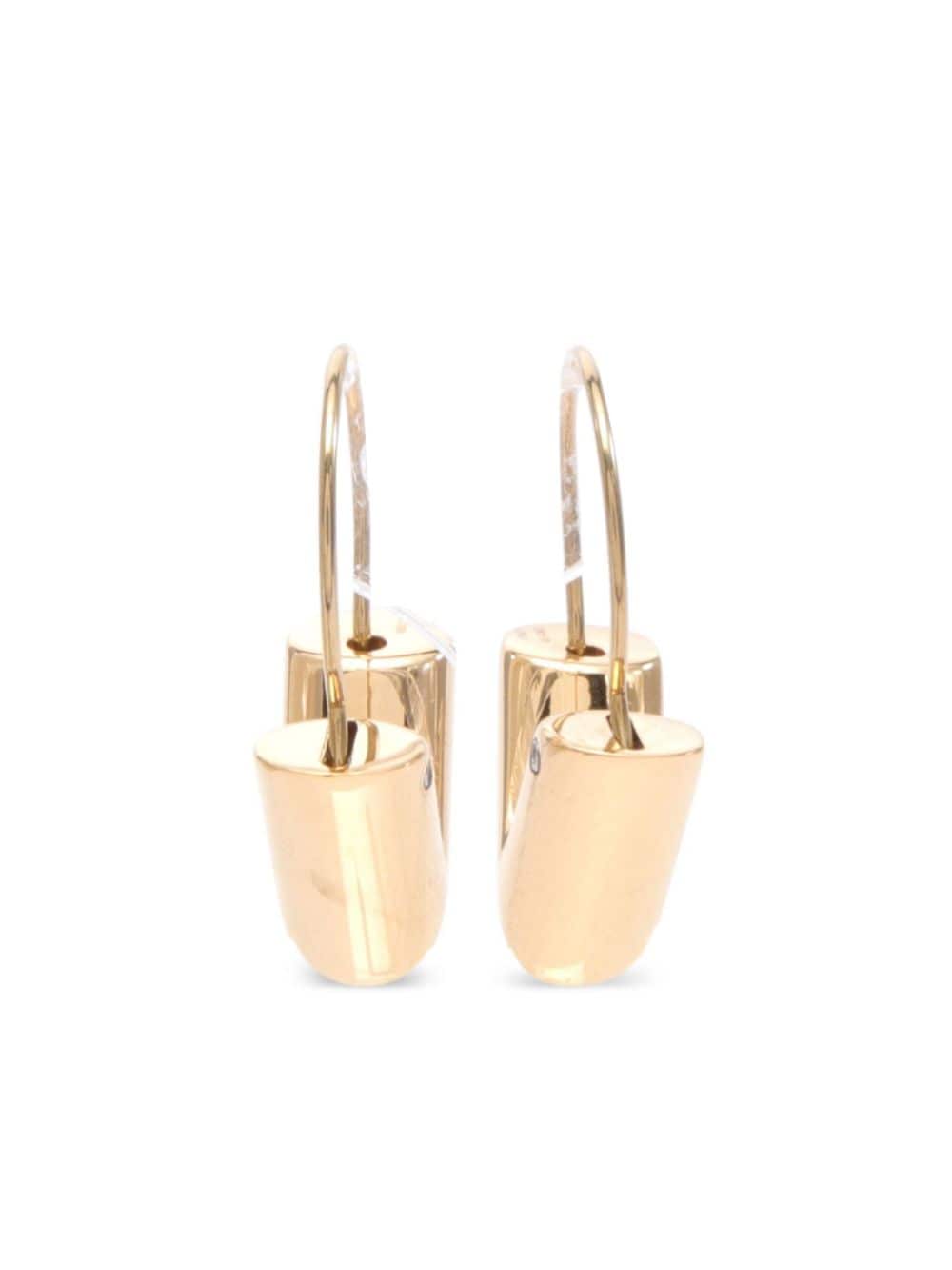 Louis Vuitton Pre-Owned 2022 V hoop earrings - Gold von Louis Vuitton Pre-Owned