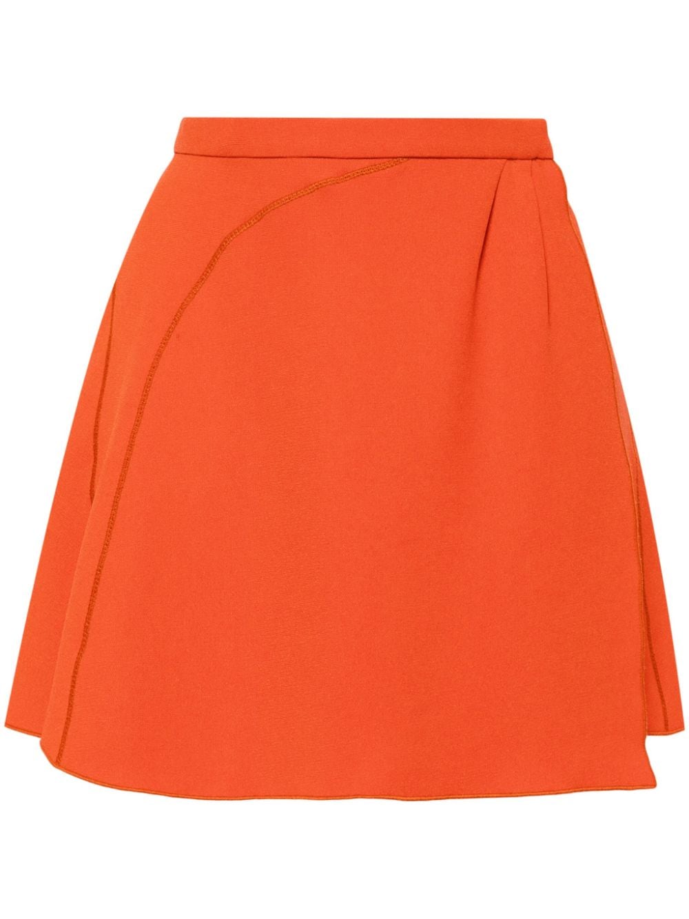 Louis Vuitton Pre-Owned wrap-front mini skirt - Orange von Louis Vuitton Pre-Owned