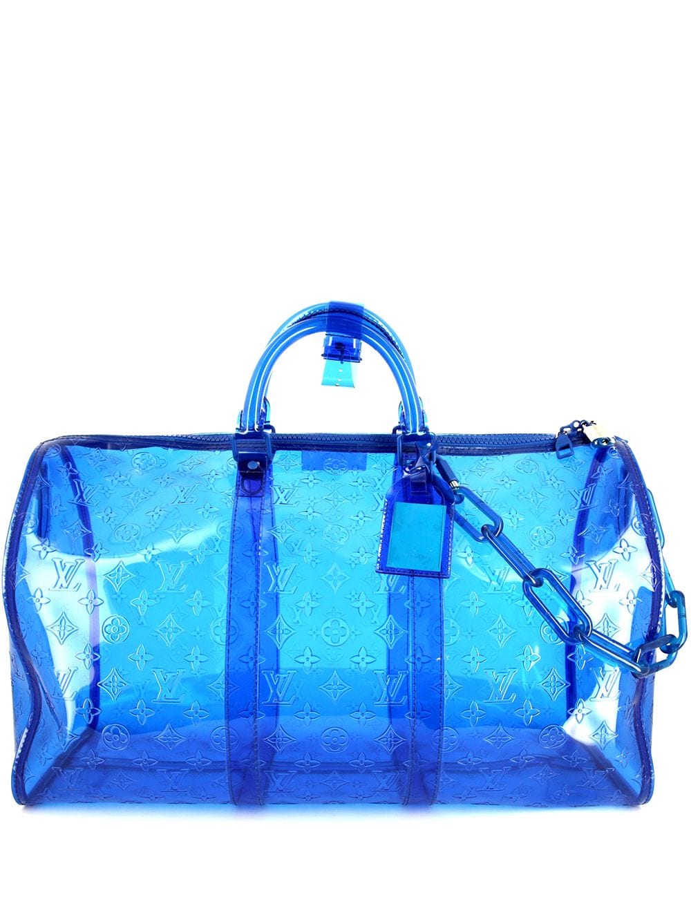 Louis Vuitton Pre-Owned 2019 Vinyl Keepall travel bag - Blue von Louis Vuitton Pre-Owned