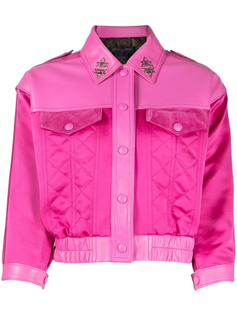 Louis Vuitton Pre-Owned cropped bomber jacket - Pink von Louis Vuitton Pre-Owned