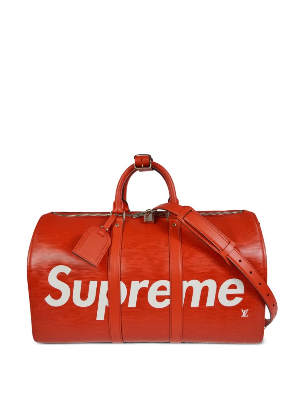 Louis Vuitton Pre-Owned x Supreme 2017 Keepall Bandouliere 45 travel bag - Red von Louis Vuitton Pre-Owned