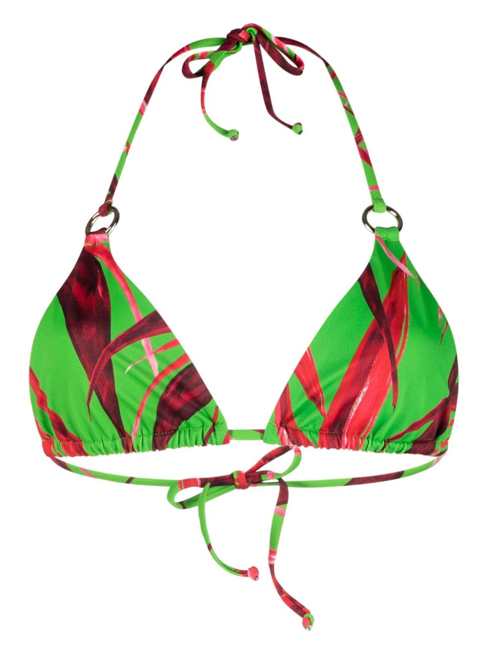 Louisa Ballou Mini Ring bikini top - Green von Louisa Ballou