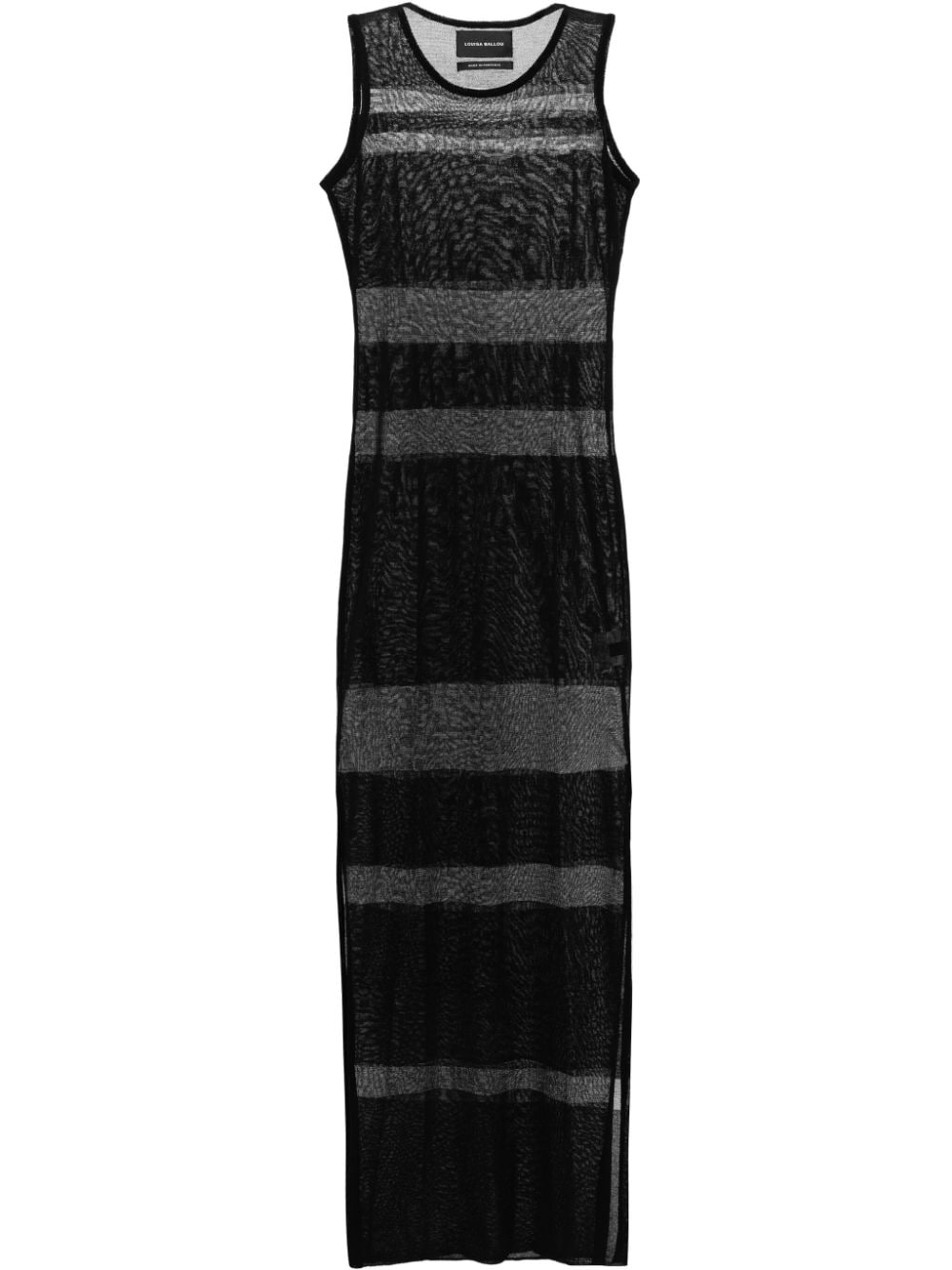 Louisa Ballou Sea Breeze sheer-knit maxi dress - Black von Louisa Ballou
