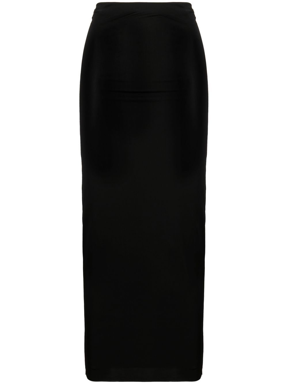 Louisa Ballou strapless mesh midi dress - Black von Louisa Ballou