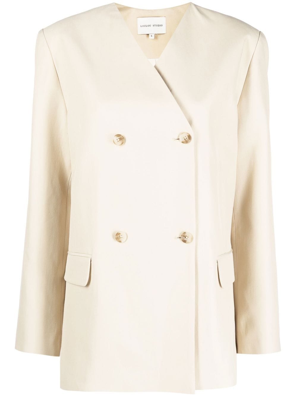 Loulou Studio Jalca double-breasted blazer - Neutrals von Loulou Studio