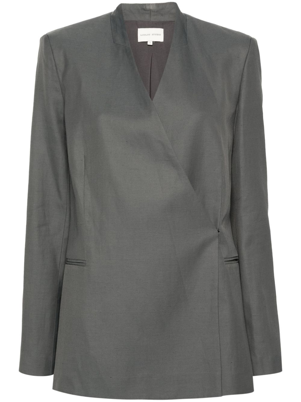 Loulou Studio Lahari single-breasted blazer - Grey von Loulou Studio