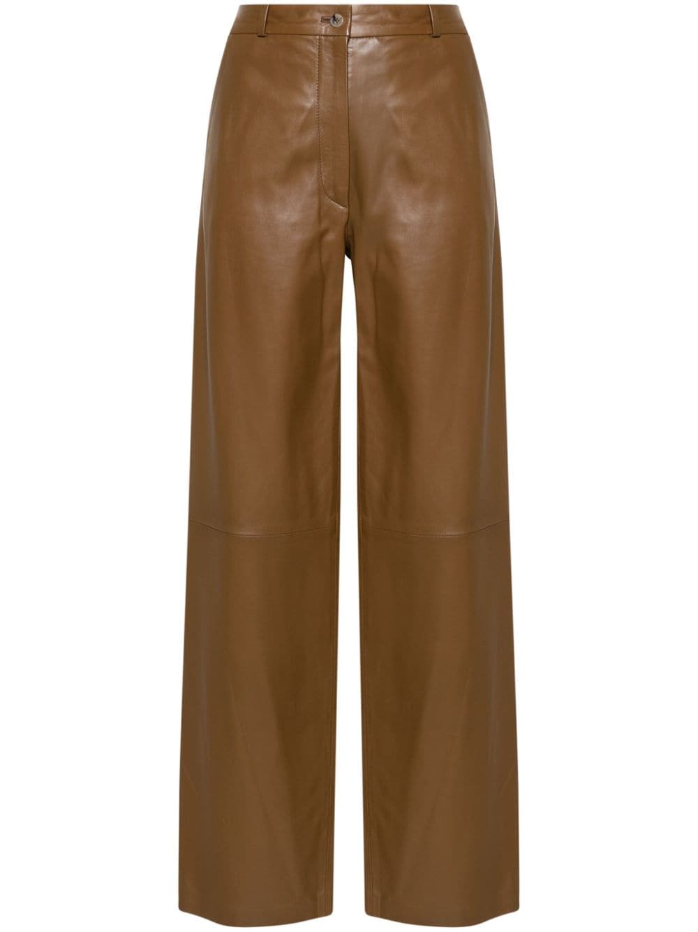 Loulou Studio Noro wide-leg leather trousers - Brown von Loulou Studio