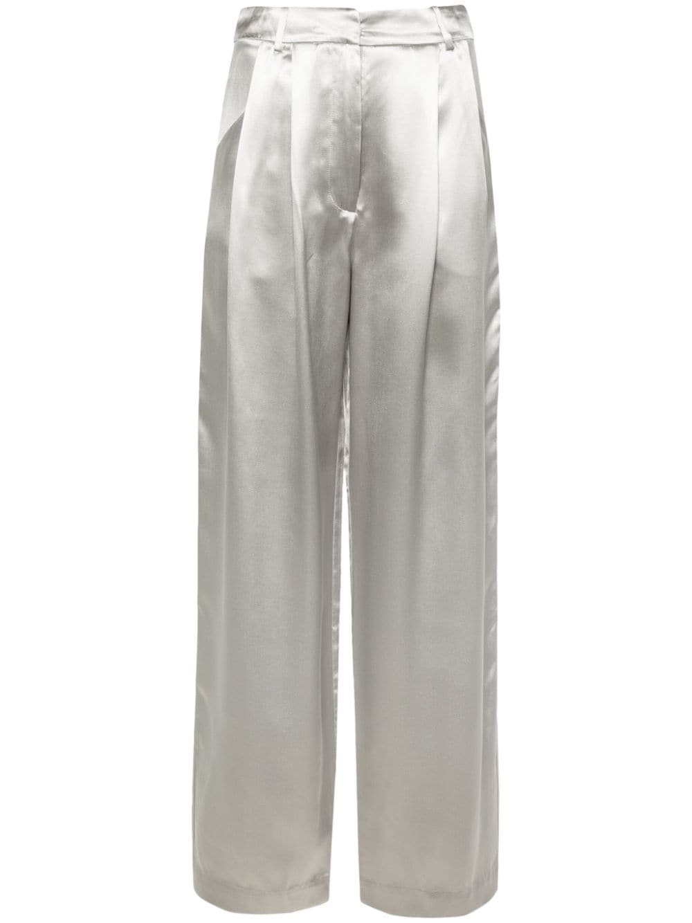 Loulou Studio Vione silk-blend trousers - Grey von Loulou Studio