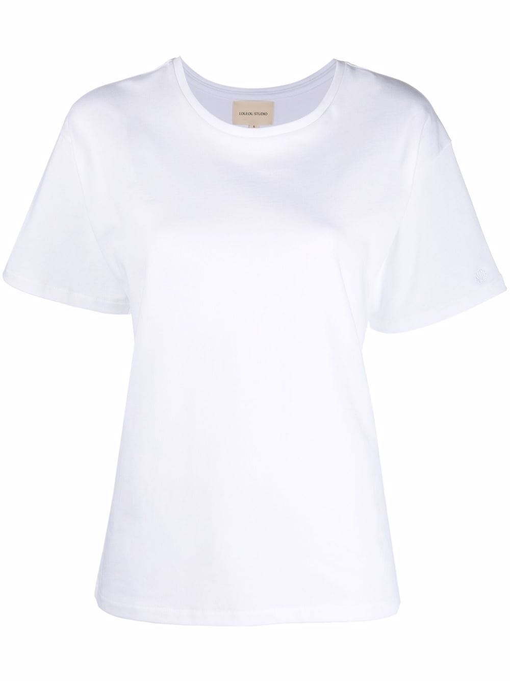 Loulou Studio drop-shoulder cotton T-shirt - White von Loulou Studio
