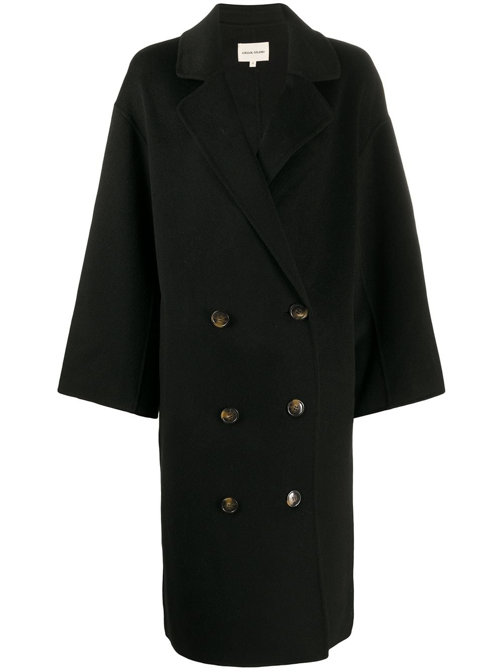 Loulou Studio oversized Borne coat - Black von Loulou Studio