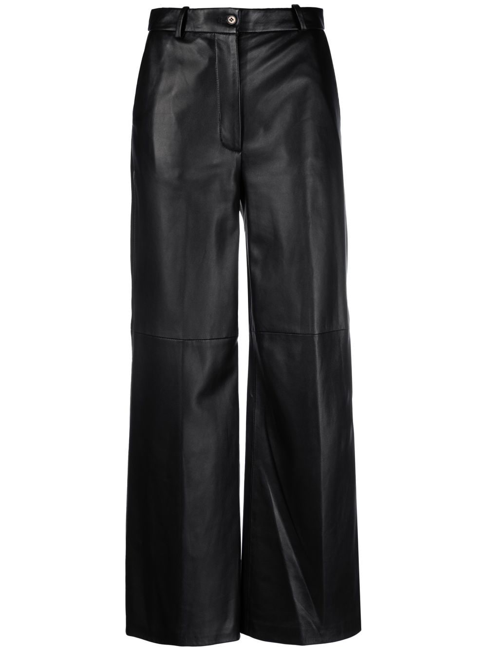 Loulou Studio straight-leg leather trousers - Black von Loulou Studio