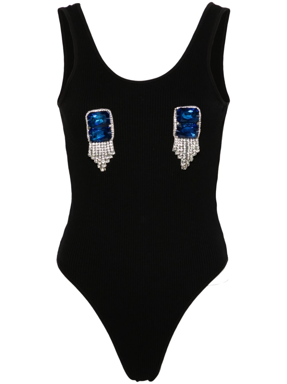 Loulou crystal-embellished bodysuit - Black von Loulou