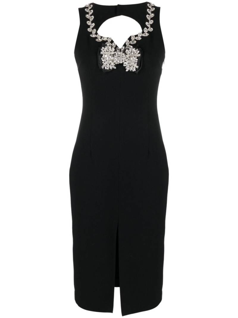 Loulou crystal-embellished sleeveless dress - Black von Loulou