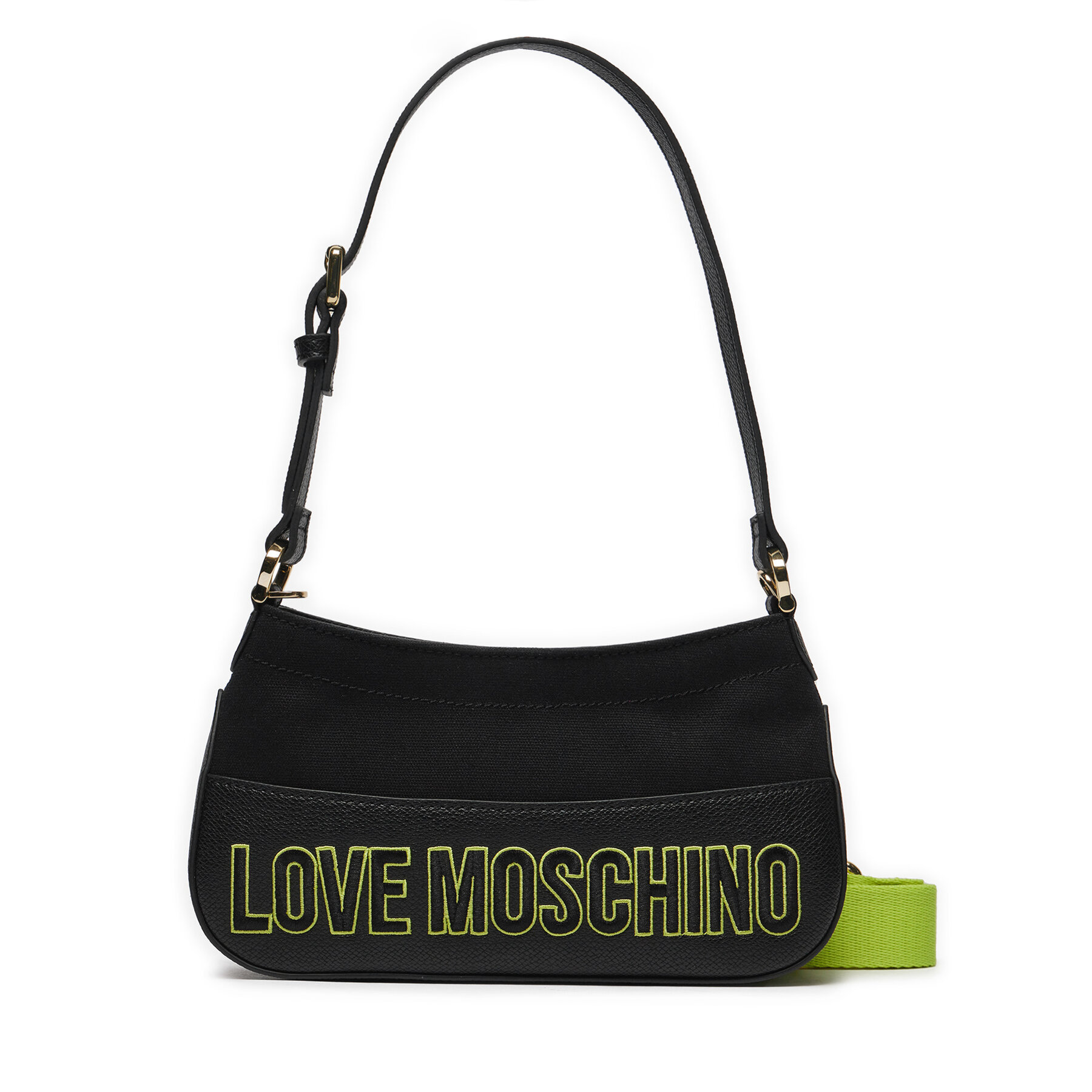Handtasche LOVE MOSCHINO JC4037PP1ILF100A Nero/W.Lime von Love Moschino