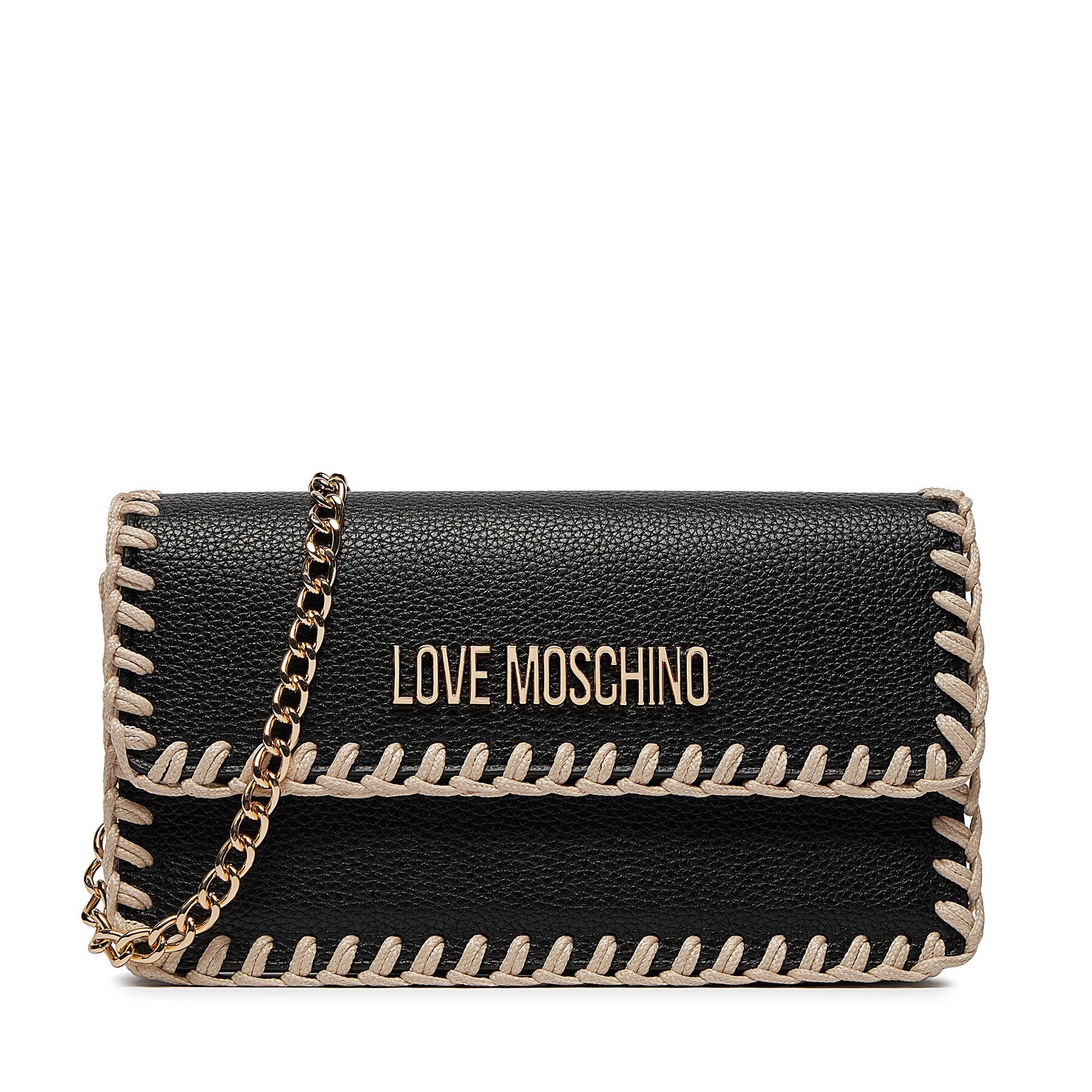 Handtasche LOVE MOSCHINO JC4108PP1ILJ100A Nero Handstitch Ecru von Love Moschino