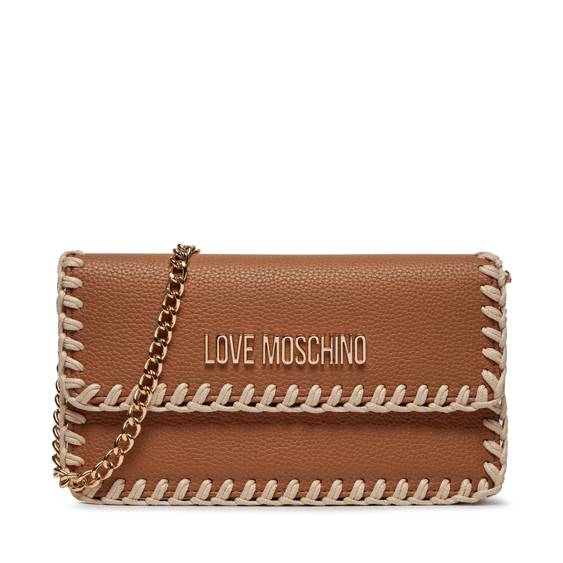 Handtasche LOVE MOSCHINO JC4108PP1ILJ120A Cammello Handstitch Ecru von Love Moschino