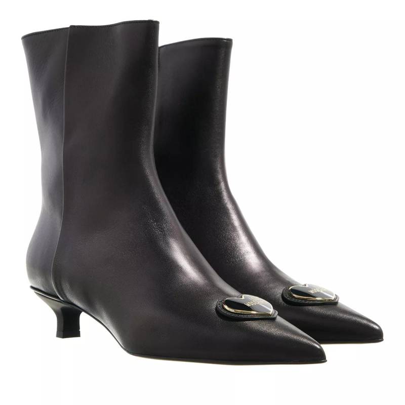 Love Moschino Boots & Stiefeletten - Enameled Heart - Gr. 37 (EU) - in Schwarz - für Damen von Love Moschino