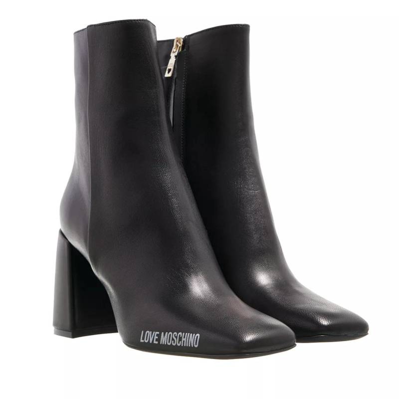 Love Moschino Boots & Stiefeletten - Rubber Logo - Gr. 37 (EU) - in Schwarz - für Damen von Love Moschino