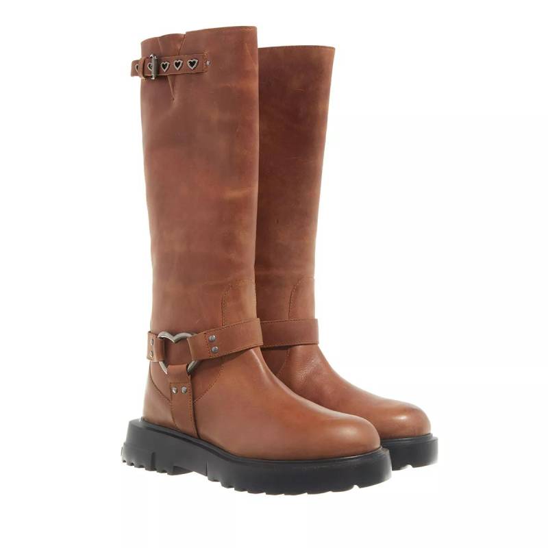 Love Moschino Boots & Stiefeletten - St.Ttod.Square40 Vit.Sport. - Gr. 37 (EU) - in Cognacbraun - für Damen von Love Moschino