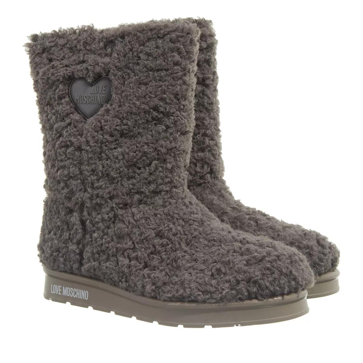 Love Moschino Boots & Stiefeletten - St.Ttod.Winter30 Curly Pl Grigio - Gr. 37 (EU) - in Grau - für Damen von Love Moschino