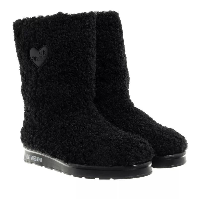 Love Moschino Boots & Stiefeletten - St.Ttod.Winter30 Curly Pl Nero - Gr. 37 (EU) - in Schwarz - für Damen von Love Moschino