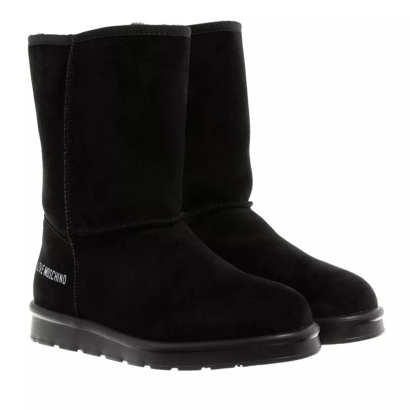 Love Moschino Boots & Stiefeletten - St.Ttod.Winter30 Velour Pu - Gr. 37 (EU) - in Schwarz - für Damen von Love Moschino