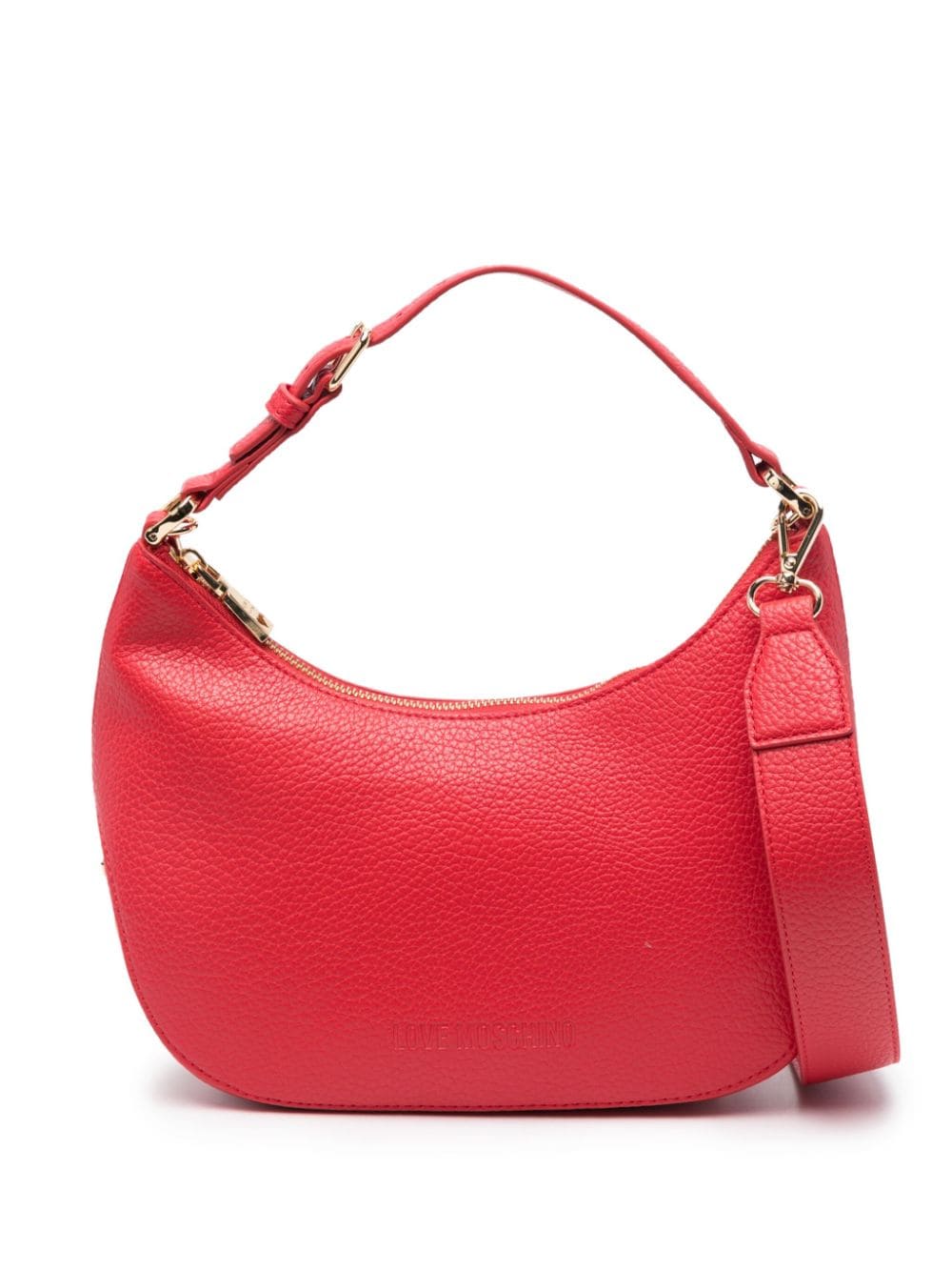 Love Moschino Giant logo-lettering shoulder bag - Red von Love Moschino