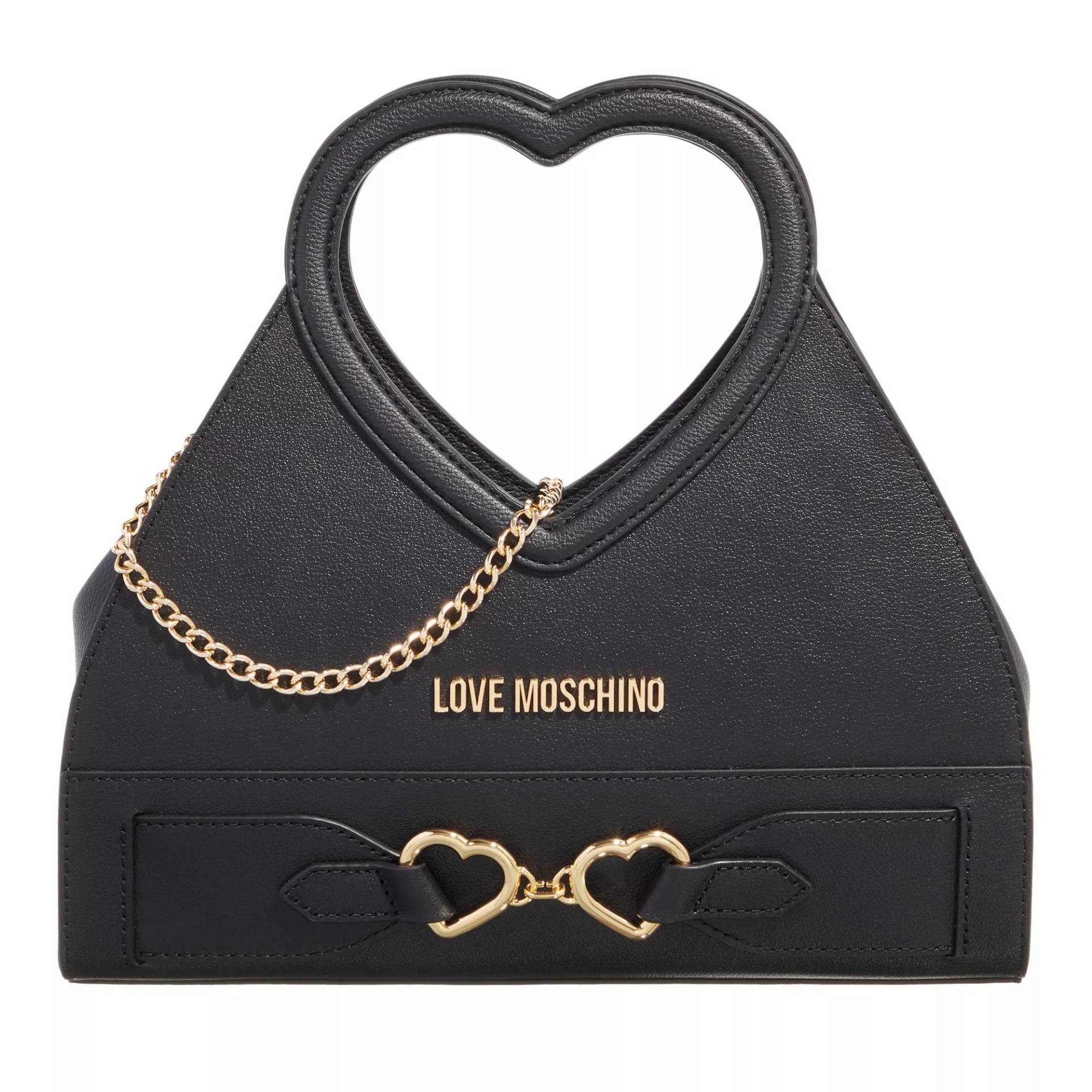 Love Moschino Henkeltasche - Heart Handle Bag - Gr. unisize - in Schwarz - für Damen von Love Moschino