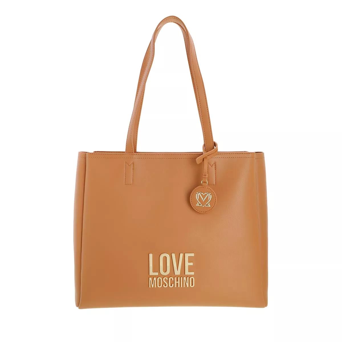 Love Moschino Henkeltasche - Borsa Bonded Pu - Gr. unisize - in Braun - für Damen von Love Moschino