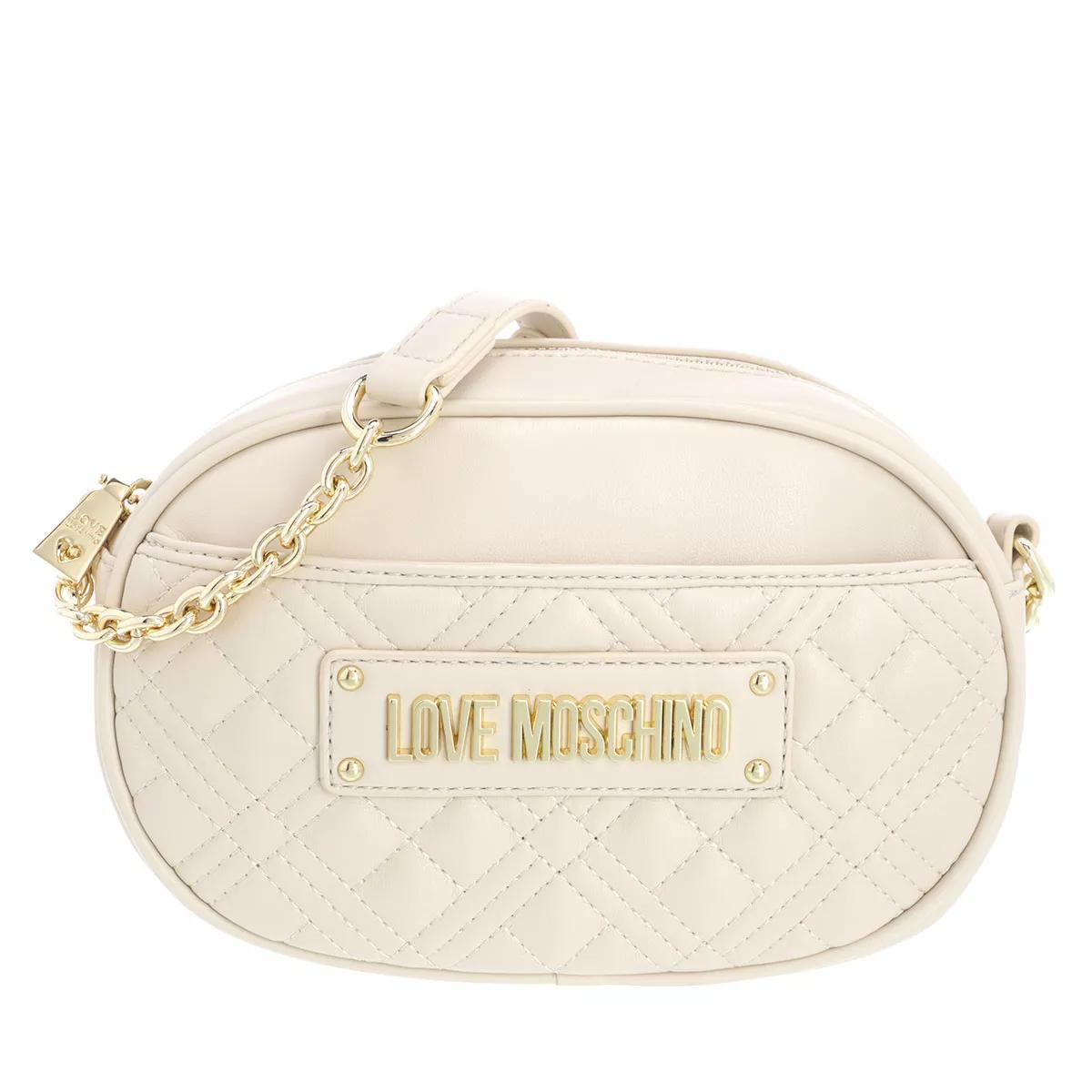 Love Moschino Umhängetasche - Borsa Quilted Pu - Gr. unisize - in Creme - für Damen von Love Moschino