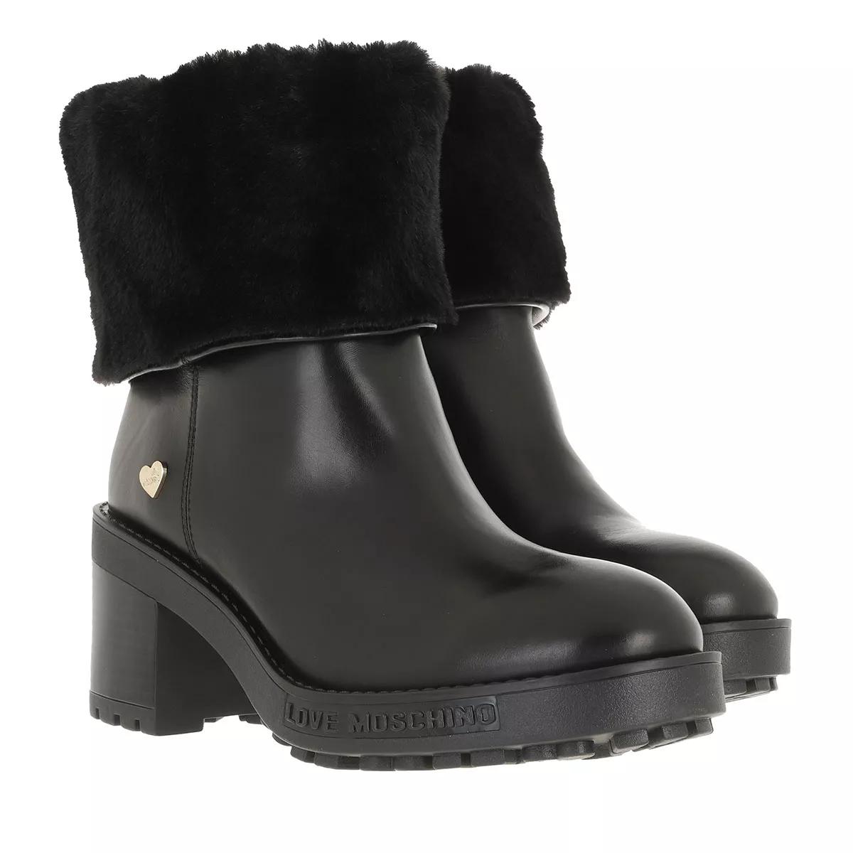 Love Moschino Boots & Stiefeletten - Sca Nod Quad70 Vit+Soft Pl - Gr. 36 (EU) - in Schwarz - für Damen von Love Moschino