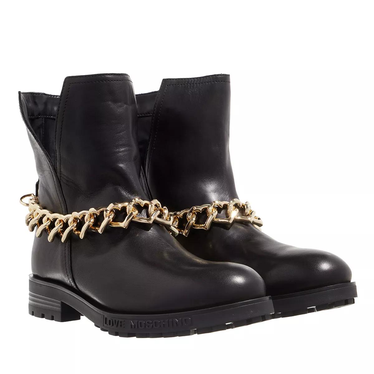 Love Moschino Boots & Stiefeletten - Sca.Nod.Daily40 Vitello - Gr. 36 (EU) - in Schwarz - für Damen von Love Moschino