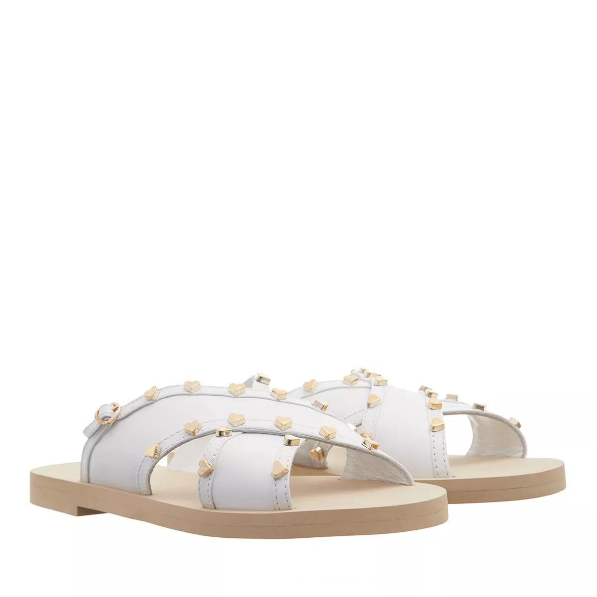 Love Moschino Slipper & Pantoletten - Little Studs - Gr. 39 (EU) - in Weiß - für Damen von Love Moschino