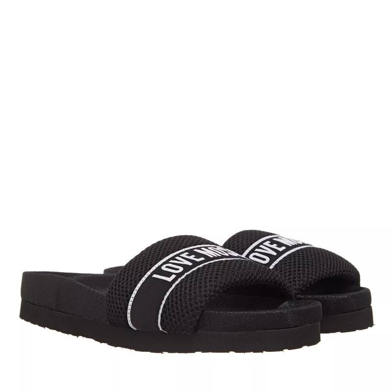 Love Moschino Slipper & Pantoletten - Love Moschino Slides - Gr. 38 (EU) - in Schwarz - für Damen von Love Moschino